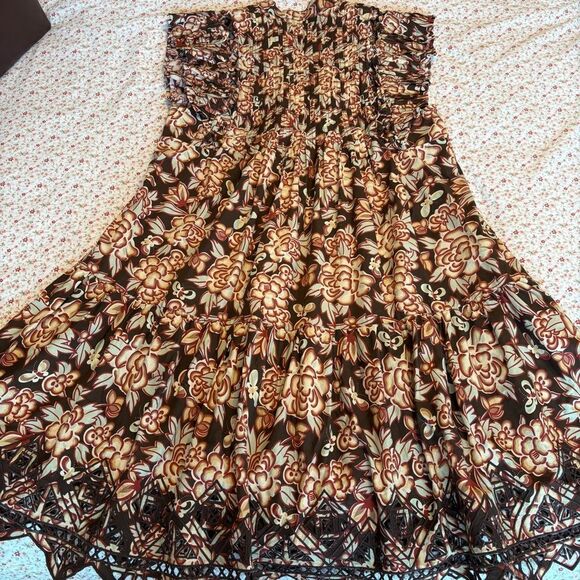 Sea New York Brown and Black Ruffled Tiered Mini Dress - Picture 12 of 13